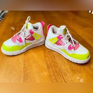 NIKE AIR JORDAN 4 RETR0 SE (PS) "LEMON" SZ. 8C CV7807-100 DS Toddler Sneakers